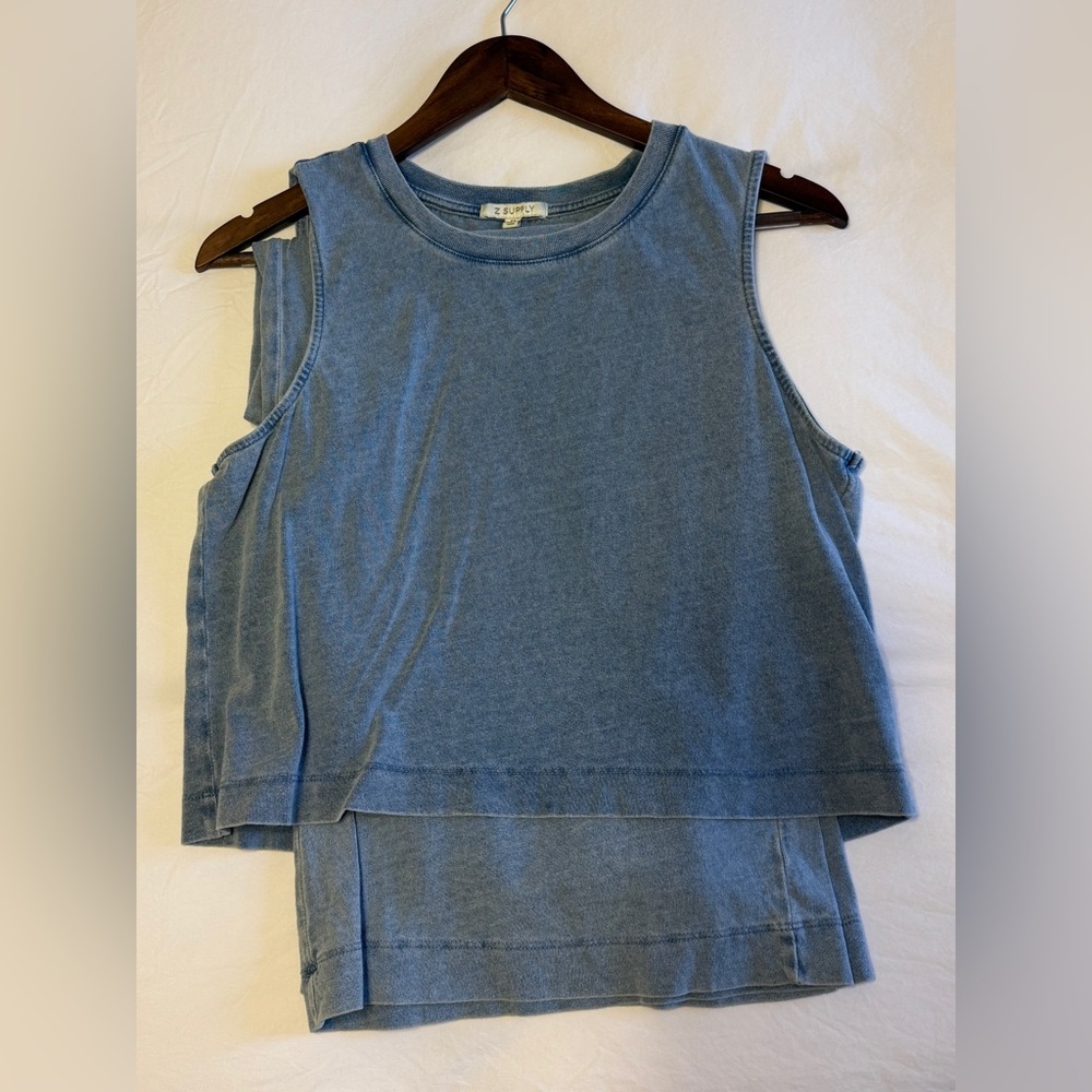 Z Supply Light Blue Jersey Sloane and Scout SET in Medium.